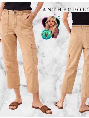 Anthropologie Beige Hei Hei The Wonderer Capri Pants